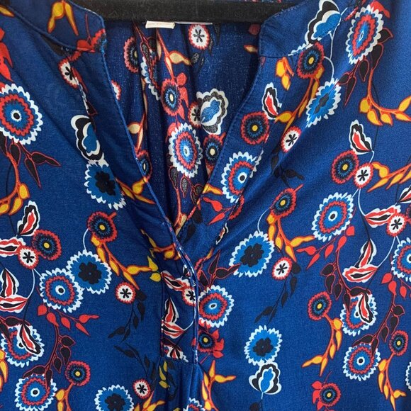 Weekend by Suzanne Betro Floral Print Boho Rayon Tunic XL - Picture 4 of 7